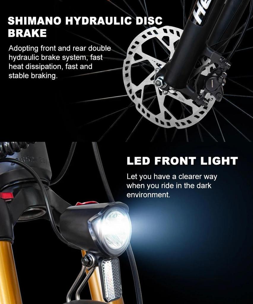 Electric bicycle TX19 1000W motor 48V19.2AH battery dual hydraulic brake 29 inch tires 27 speed off-road electric bicycle