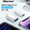 HdoorLink USB C To Lightning OTG USB Adapter For Iphone Lightning To Type C 3.1 USB 3.0 Connector For Ipad Iphone Headphone Adapter