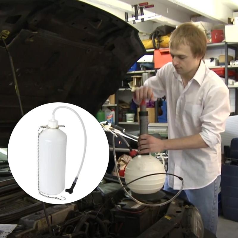 1 л Ручной насос для прокачки тормозов, Профессиональный комплект для прокачки тормозов для одного человека для большинства бачков тормозных цилиндров