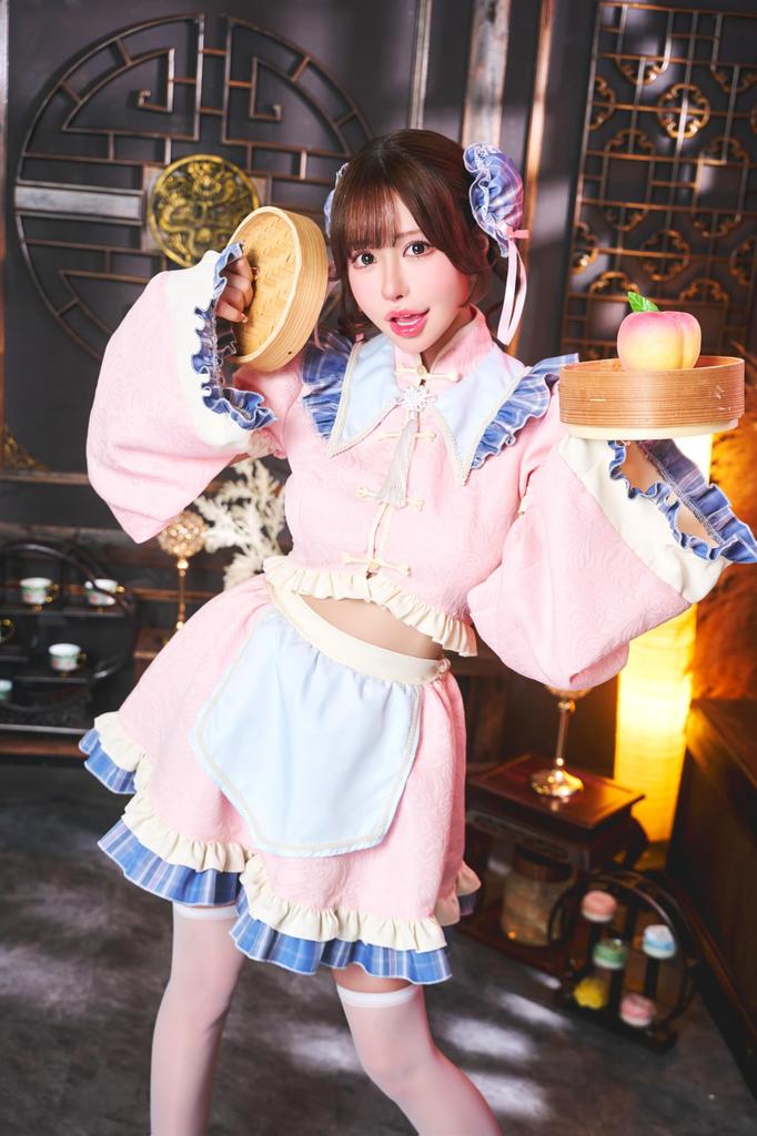 Люмипапье Косплей Хэллоуин Сяомэй Китайский Розовый [Прозрачный Камень] Женский