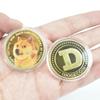 Позолоченные монеты Wow DogeCoin с золотым покрытием, посеребренные памятные монеты WOW с рисунком собаки, металлические монеты