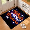 Denver Broncos Carpet Door Mat for Living Room or Bedroom Protective Mat Under Chair Office Decoration Christmas Gift Birthday Present