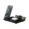 New 15W Wireless Charger Four-in-one Fast Charging Stand Clock Foldable Automatic Lifting for Mobile Phones Headphones Watches
