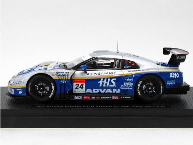 Ebro Scale HIS Advan Kondo Super GT500 2009 Round 7 Fuji Finished Model 1/43 GT-R (44234)