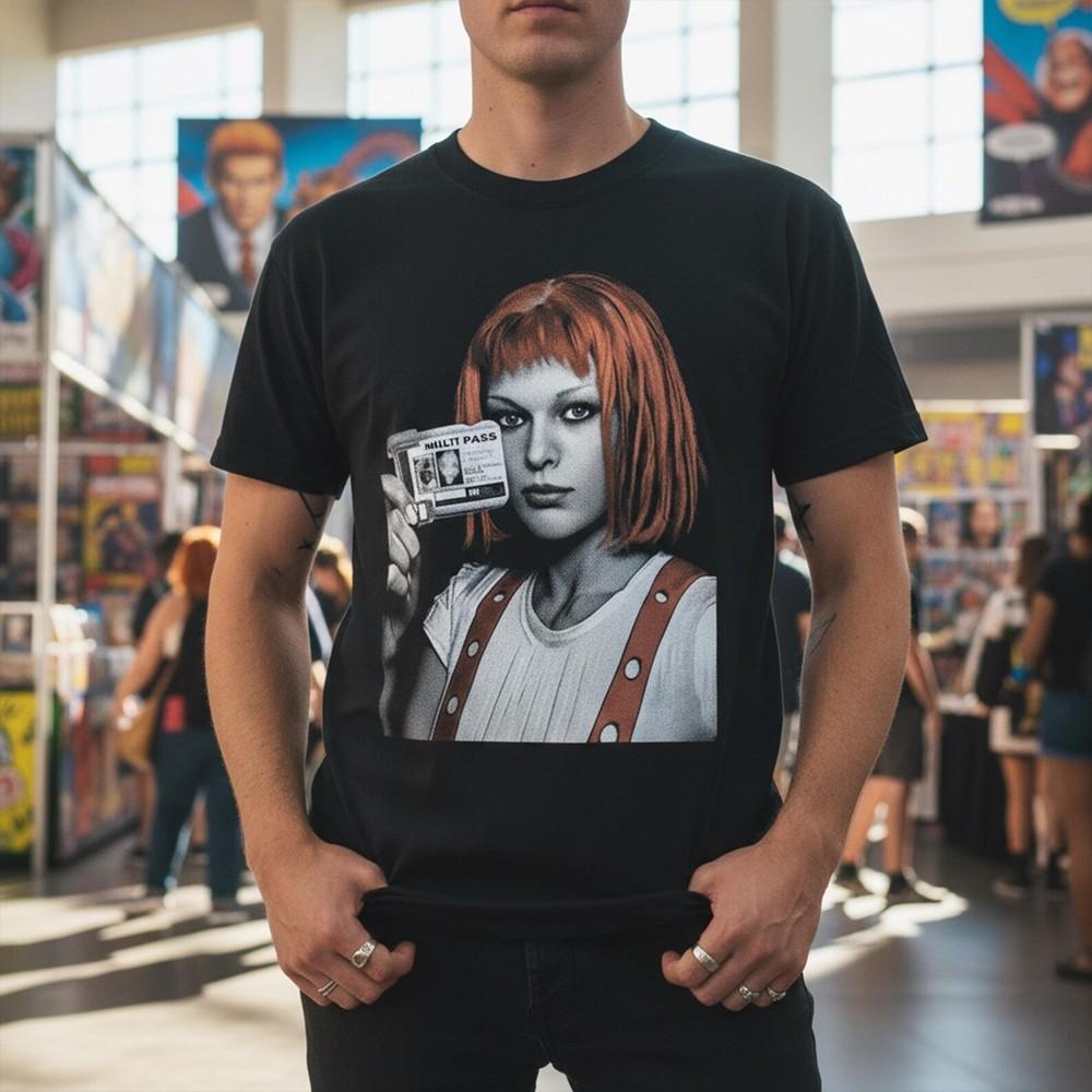 Fifth Eleunisext Shirt Leeloo Dallas Multipass Tee 90s Sci Fi Movie Gift S4xl
