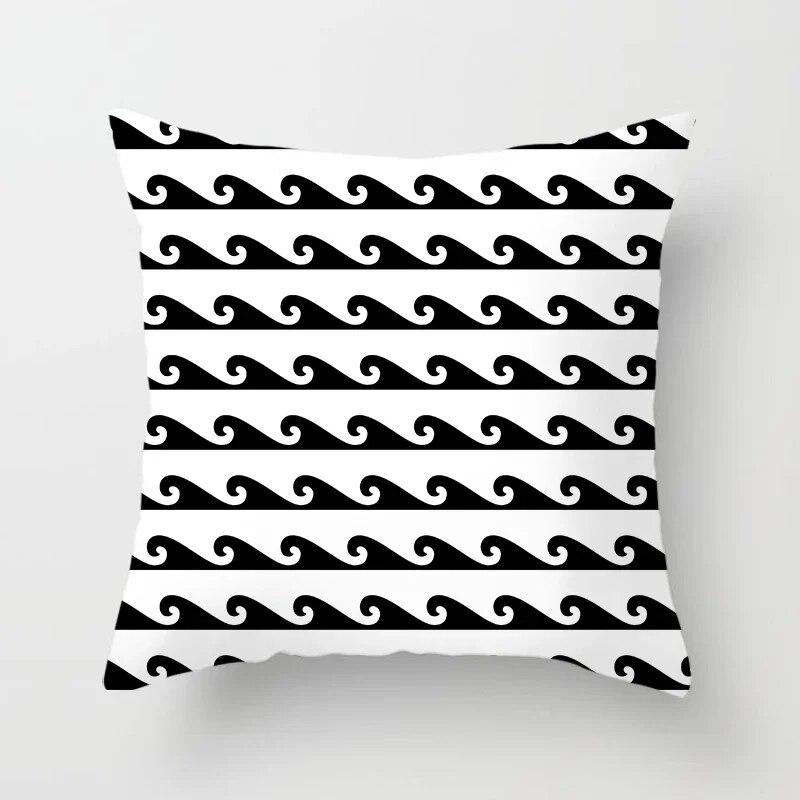 Домашний декор компас якорь наволочка синяя средиземноморская подушка подарок диван офисный аксессуар украшение 45x45 см