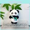 Panda Bamboo Cuddly Keychain Cartoon Children Backpacks Hanging Dolls Plush