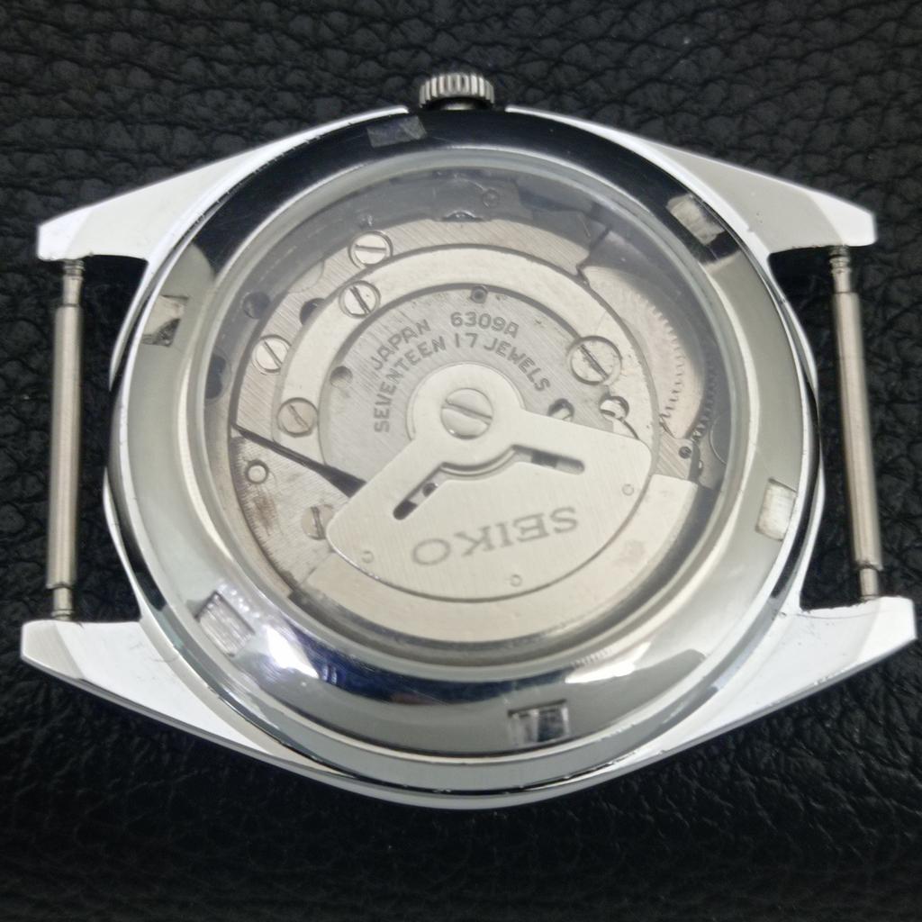ОТРЕСТАВРИРОВАННЫЕ ВИНТАЖНЫЕ МУЖСКИЕ АВТОМАТИЧЕСКИЕ ЧАСЫ SEIKO 6309A ЯПОНИЯ БЕЛЫЙ ЦИФЕРБЛАТ a442725-1