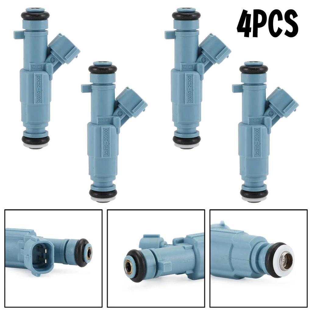 4Pcs Fuel Injectors 35310-2G300 Fits For Hyundai Sonata Tucson Kia Optima 2.4L L4 Car Accessories