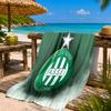 Saint-etienne Football Club Beach Towel Microfiber Beach Towel, Lightweight and Quick-Dry, for Summer Travel, Swimming Pool Fan Birthday Gift