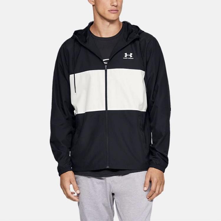 Under Armour Спортивная куртка с капюшоном Wind Logo, мужские куртки, черные 1329297-001