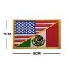 Mexican Bird Pattern Gold Embroidery Velcro Armband & Backpack Patch