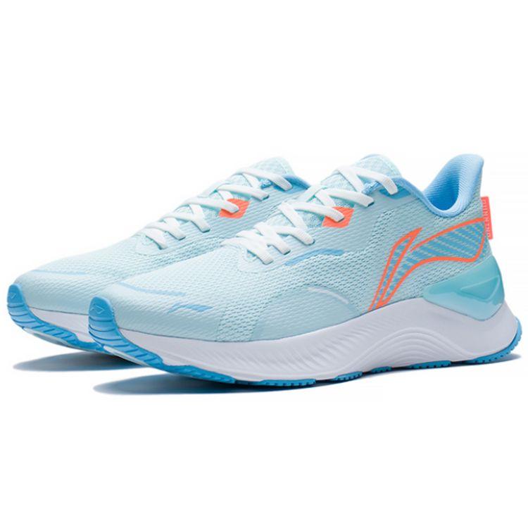 Li Ning Yue Ying 1.0 ультра легкие дышащие кроссовки с низким верхом женские кроссовки сине-белые ARHS028-4