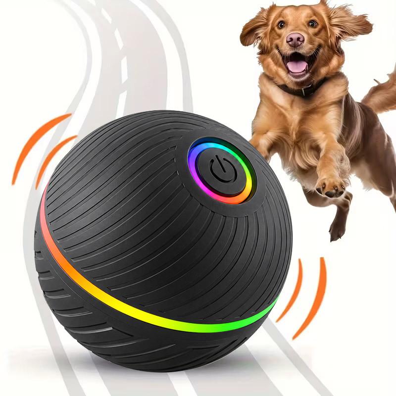 Smart Pet Ball Toy, Motion-Activated Interactive Jumping Rolling Ball, USB Rechargeable, Resin, 2.62-inch