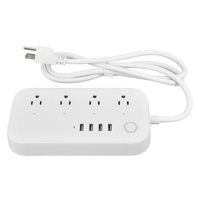 Умный сетевой фильтр голосовое управление таймер 4 USB розетки WiFi защита от перенапряжения для TUYA