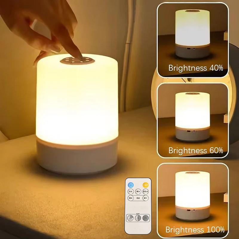1PC Bedside Led Night Lights Dimmable Charging Desktop Night Lamps Bedroom Bedside Lighting Decoration Touch Reading Led Table Lamps