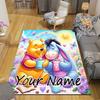 Custom 1Pc Winnie Pooh Floral Frame Rug Office Carpet Indoor Outdoor Entrance Doormat Nonslip Soft And Comfortable Living Room D916339