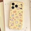 Милый мультяшный котенок граффити мягкий чехол для телефона для iPhone 17 16 15 14 13 12 11 Pro Max Plus Защитный противоударный чехол для объектива камеры