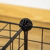 Modular Rabbit and Guinea Pig Enclosure with Assembly Accessories, 105x70x35cm - Black