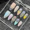 MK272 Artificial Nail Tips 10Pcs/Box 3D Handmade Flower Design For Nail Art Decoration