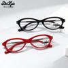 Color-Changing Anti-Blue Light Reading Glasses with Metal Temples for Myopia and Seniors