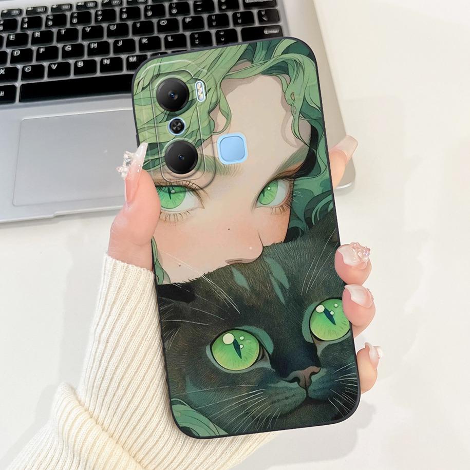 Чехол для Infinix Hot 12 Pro Play Cover X668 X6816 Мягкий Жидкий Силикон Защита Камеры Чехлы Для Infinix Hot 12i Hot12 Play Capa
