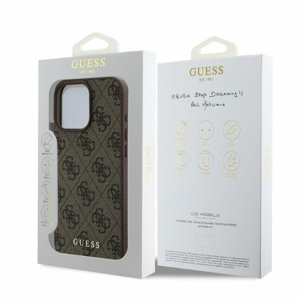 Etui Do Iphone 16 Pro Guess Brązowy Hardcase 4G Classic