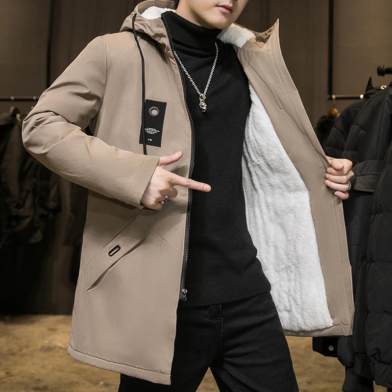 Осенне-зимний модный тренд, однотонное флисовое пальто большого размера для мужчин, повседневное свободное толстое теплое пальто большого размера