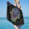 Colorful Hamsa Mandala Pattern Beach Towel, Super Soft Microfiber, Gift for Her/Him, Birthday, for Pool, Beach, Travel, Home Decor Fan gifts
