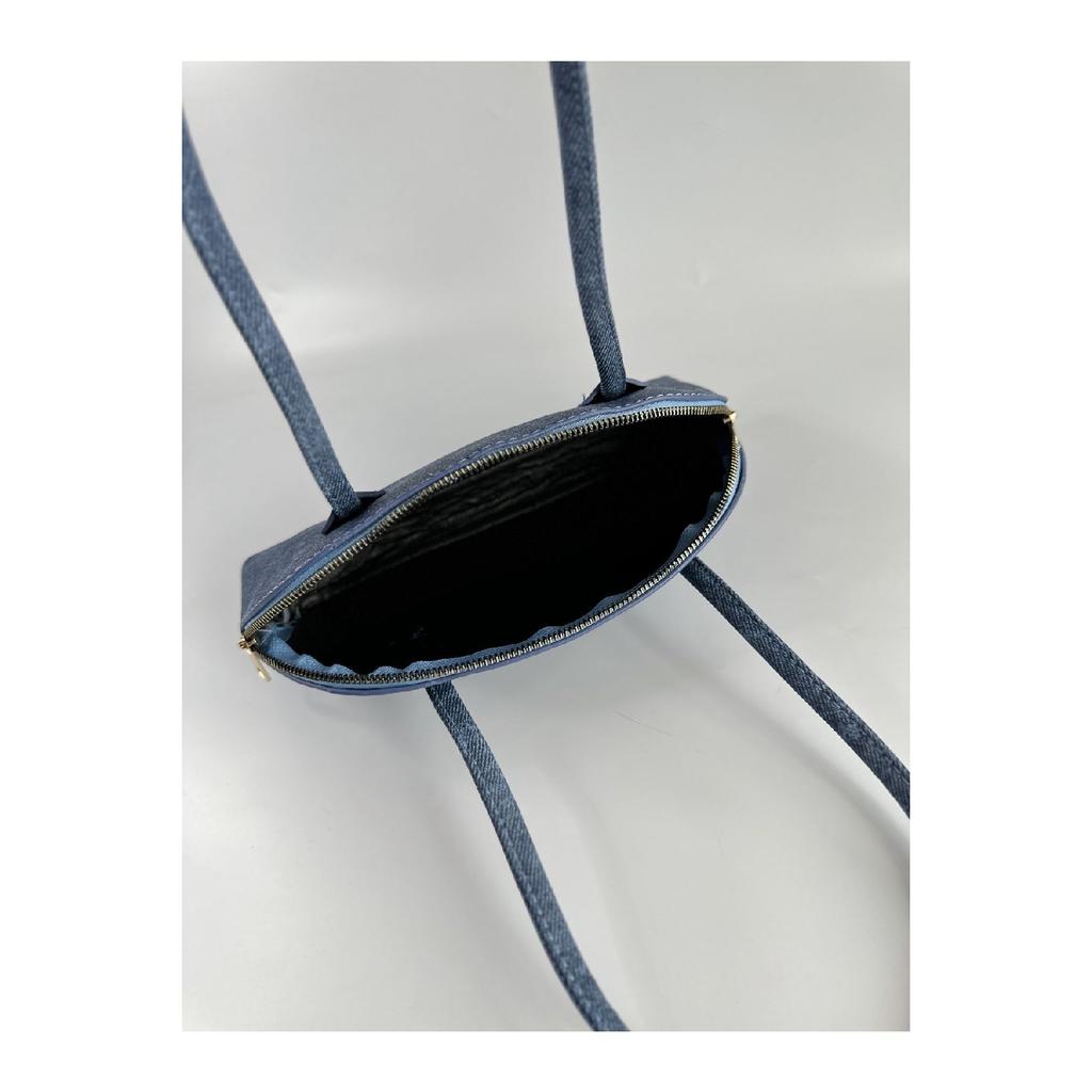 Long Handle Linen Black Women's Baguette, Hand And Shoulder Bag