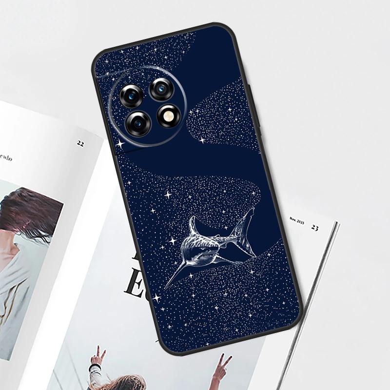 Starry Orca Whale Shark Case For OnePlus 12 11 9 10 Pro 8T 9R 10T 10R 12R OnePlus Nord 2 2T N20 N10 CE 3 Lite Cover