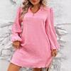Women's INS Temperament V-neck Bubble Dress for Girls