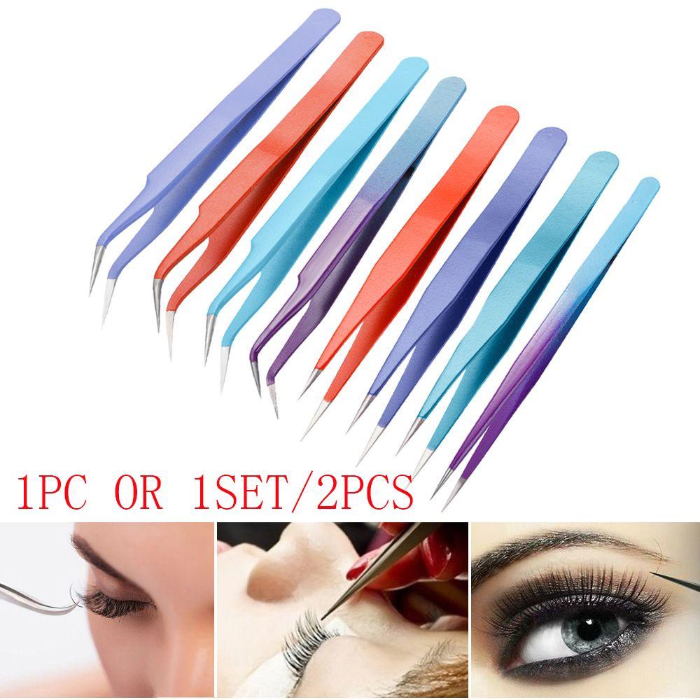Supplies Lash Extension Tools Nail Art Rhinestones Picker Clip Applicator False Eyelashes Tweezer