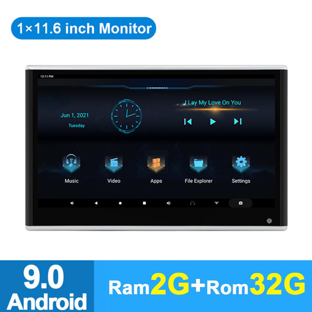 Автомобильный монитор для подголовника Android с разъемом, Автомобильное устройство развлечений для задних сидений MP5