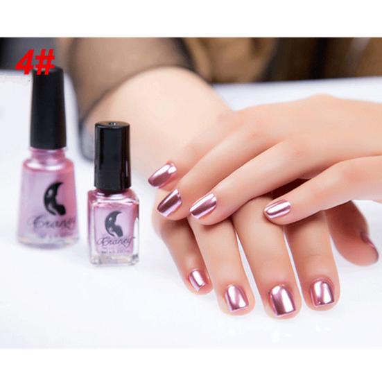 Инструмент для маникюра с металлическим хромированным зеркальным эффектом, 6 мл?Наклейка с лаком для дизайна ногтей