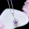 BELLA BOX Hot-selling Purple Water Shape Temperament Classic Necklaces Pendants For Women Wedding Engagement Female Gifts Jewelry