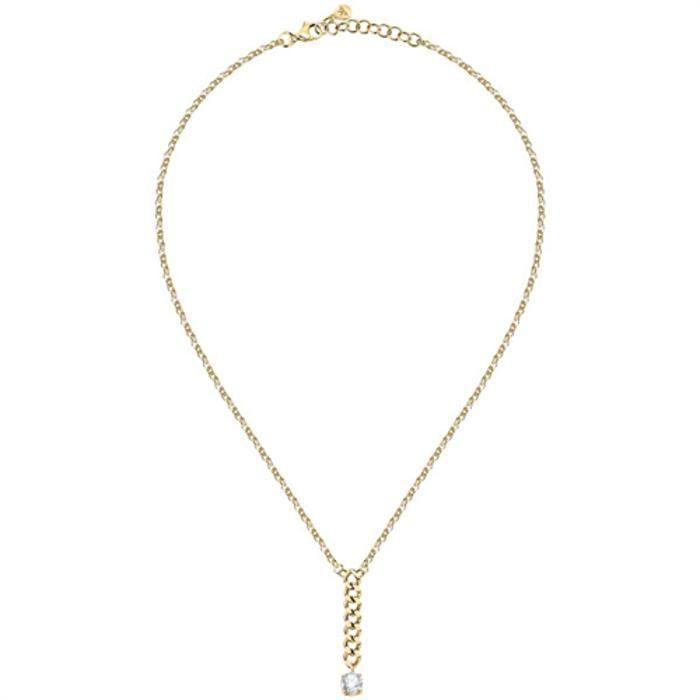 Collier - Morellato - SAUZ07 - Plaqué or - Cristal clair - Longueur 38 cm extensible 4 cm