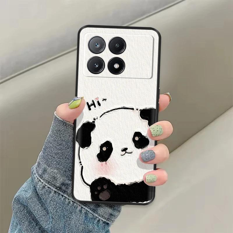Чехол для Poco X6 Чехол для телефона Милый кот Coque Обложка для Xiaomi Poco X6 Pro Poco X 6 Pro X6Pro Pocox6 Pro 5G Жидкие силиконовые чехлы