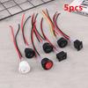 5Pcs Mini Rocker Switch 12 Volt ON Off Toggle Switch With Pre-Wired Electrical Switches