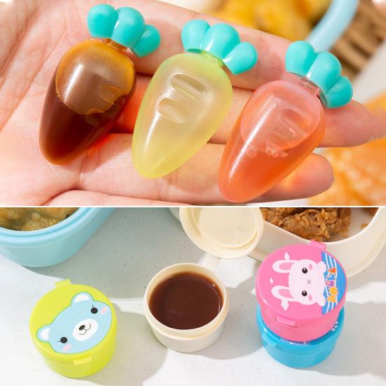 1 Набор Креативная форма бутылки для соуса Пыленепроницаемый Компактный размер Очаровательный внешний вид Многоразовый пластик