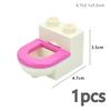 Big Size Building Blocks Figuers Furniture House Table Chair TV Bed Sofa Door Bathroom Kitchen Pillar Large Brick Toys Duploes