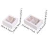 WTEMPO 10PCS Transparent Window Cupcake Packing Boxes White Dessert Pastry Storage Boxes Wedding Festival Party Gift Boxes
