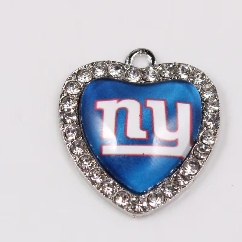 Бриллиантовый кулон NFL в форме сердца, аксессуар для изготовления украшений своими руками