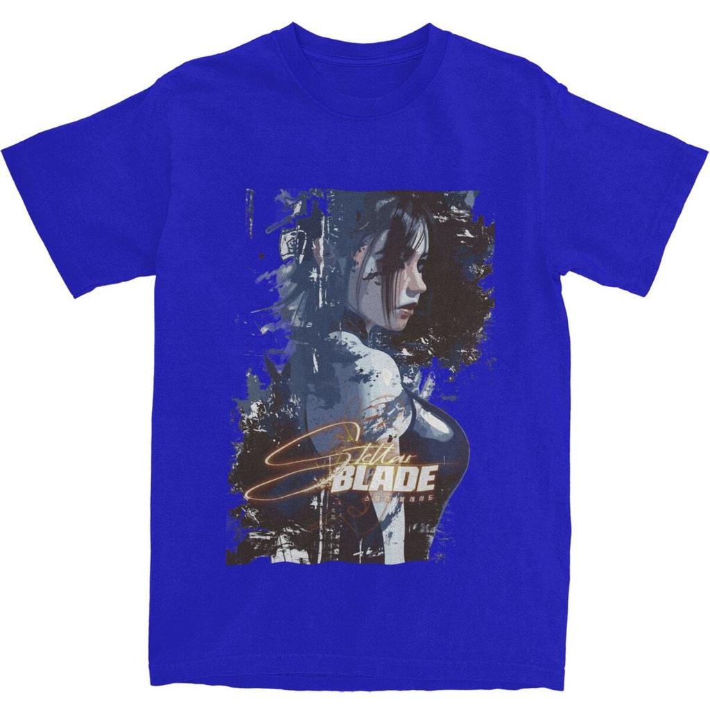 Мужские футболки с фанартами Stellar Blade, хлопковые топы, летняя футболка Y2K с коротким рукавом, футболка с круглым вырезом, новинка