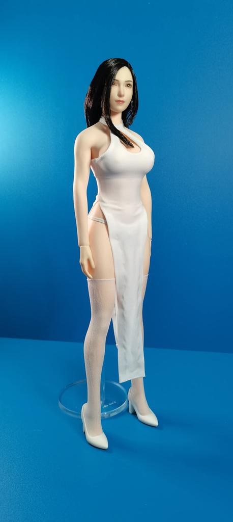 Фигурка цветная супер сексуальная красивая китайская голова в платье и обувь не [TOYBARJAPAN] 1/6 аксессуары/белый (Корпус, в комплекте)