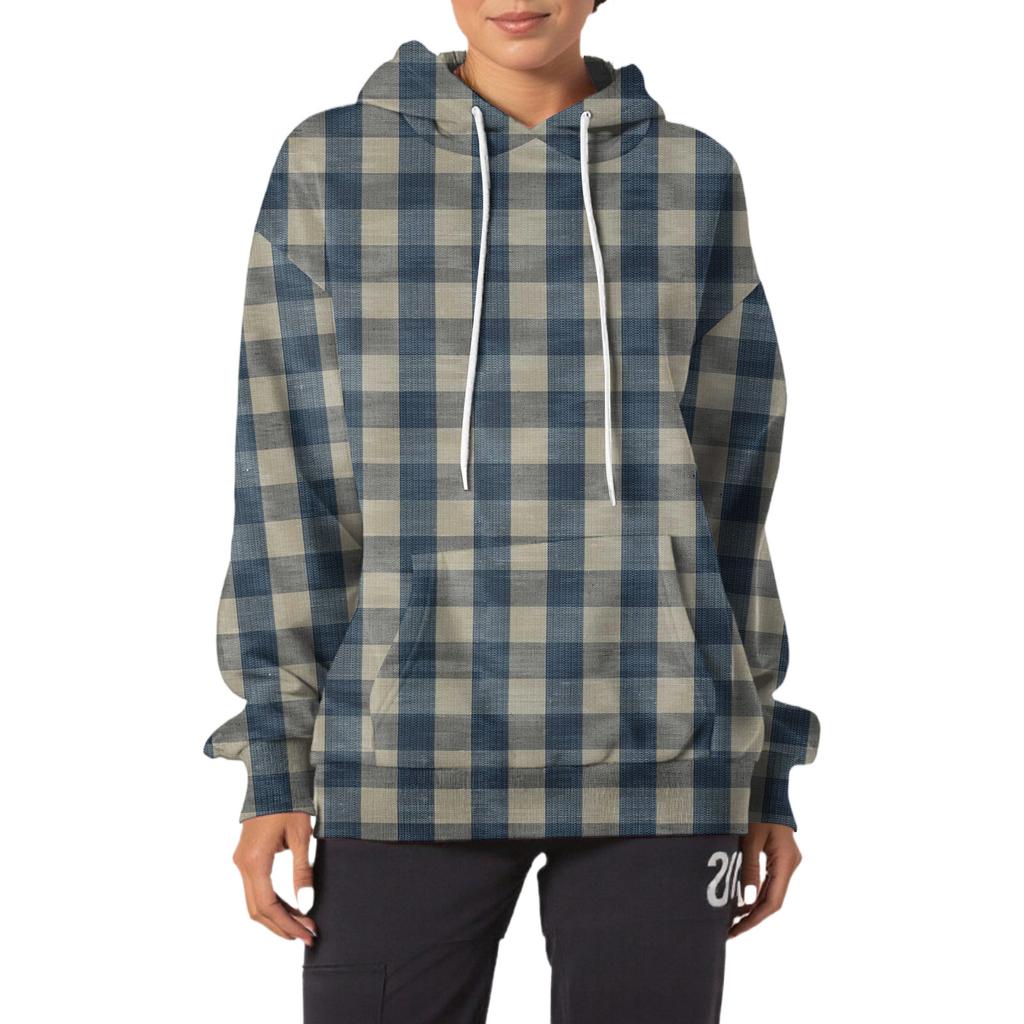 Women's Fashion Casual Hooded Loose Printed Long Sleeve Sweatshirt