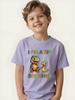 Atmospheric dinosaur boys' T-shirt summer short-sleeved children's trendy cool