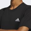 Adidas Повседневная футболка с круглым вырезом и однотонным логотипом, топы унисекс, черный IT4339