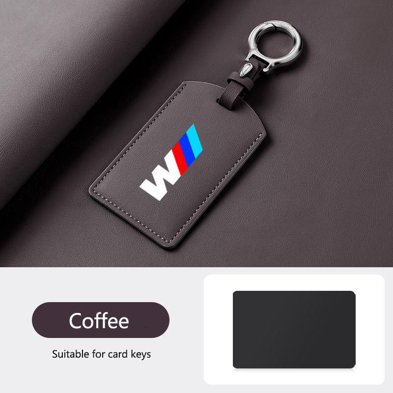 UVGK5 Leather M-Styling Car Smart NFC Card Key Case Cover Shell For BMW M3 M5 M4 Series X1 X3 X5 X6 X7 535le Keychain Auto Accessories
