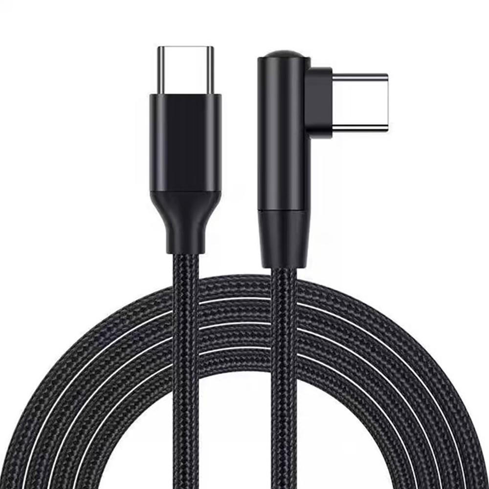 Кабель USB C - Type C 60 Вт, Г-образный 90 градусов, Быстрая зарядка, Кабель для передачи данных USB C - USB C, Quick Charge, 0,3 м / 1 м / 2 м, Для iPhone Xiaomi